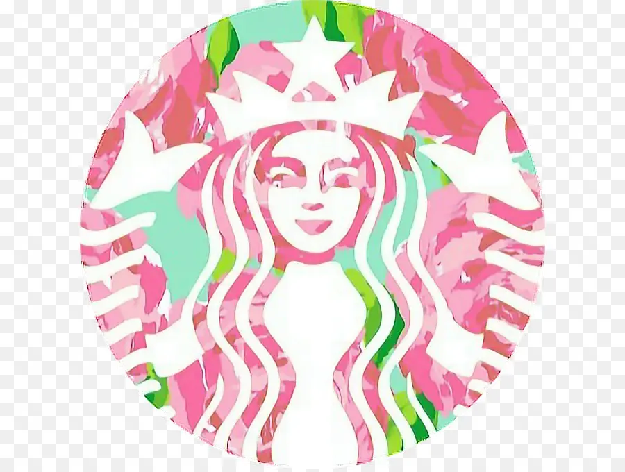 Renkli Starbucks Logosu，Starbucks PNG