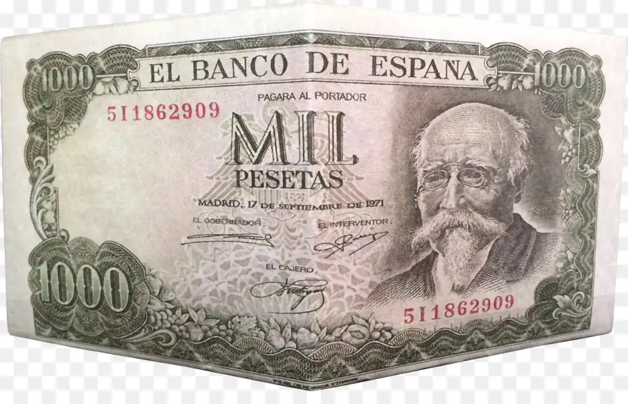 1000 Peseta Banknot，Peseta PNG