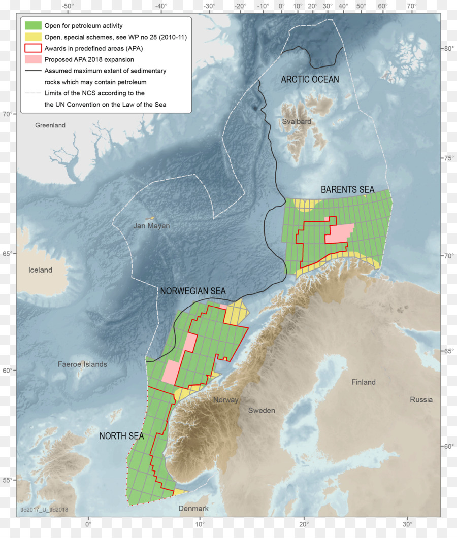 Deniz Kuyuları，Norveç Kıtasal Raf PNG