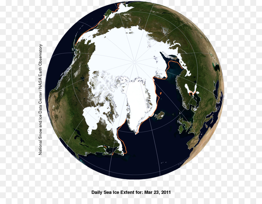 Arktik Okyanusu，Ulusal Kar Ve Buz Veri Merkezi PNG