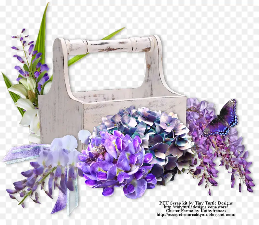 Kelebek Hasat，çiçek Tasarımı PNG