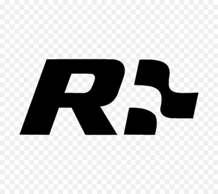 R Logosu，Siyah PNG