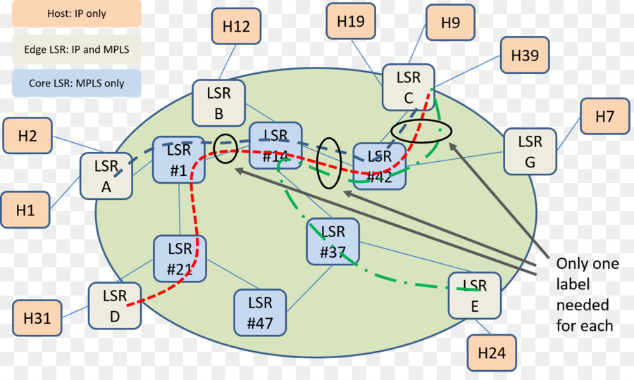 Çoklu Protokol Etiket Anahtarlama，Labelswitched Yolu PNG