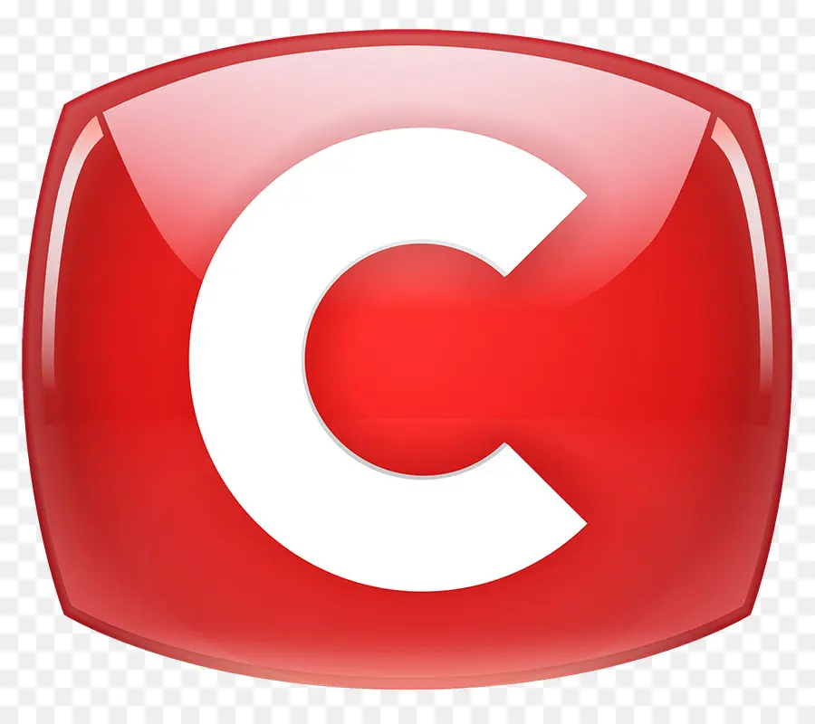 Kırmızı C Logosu，Mektup PNG