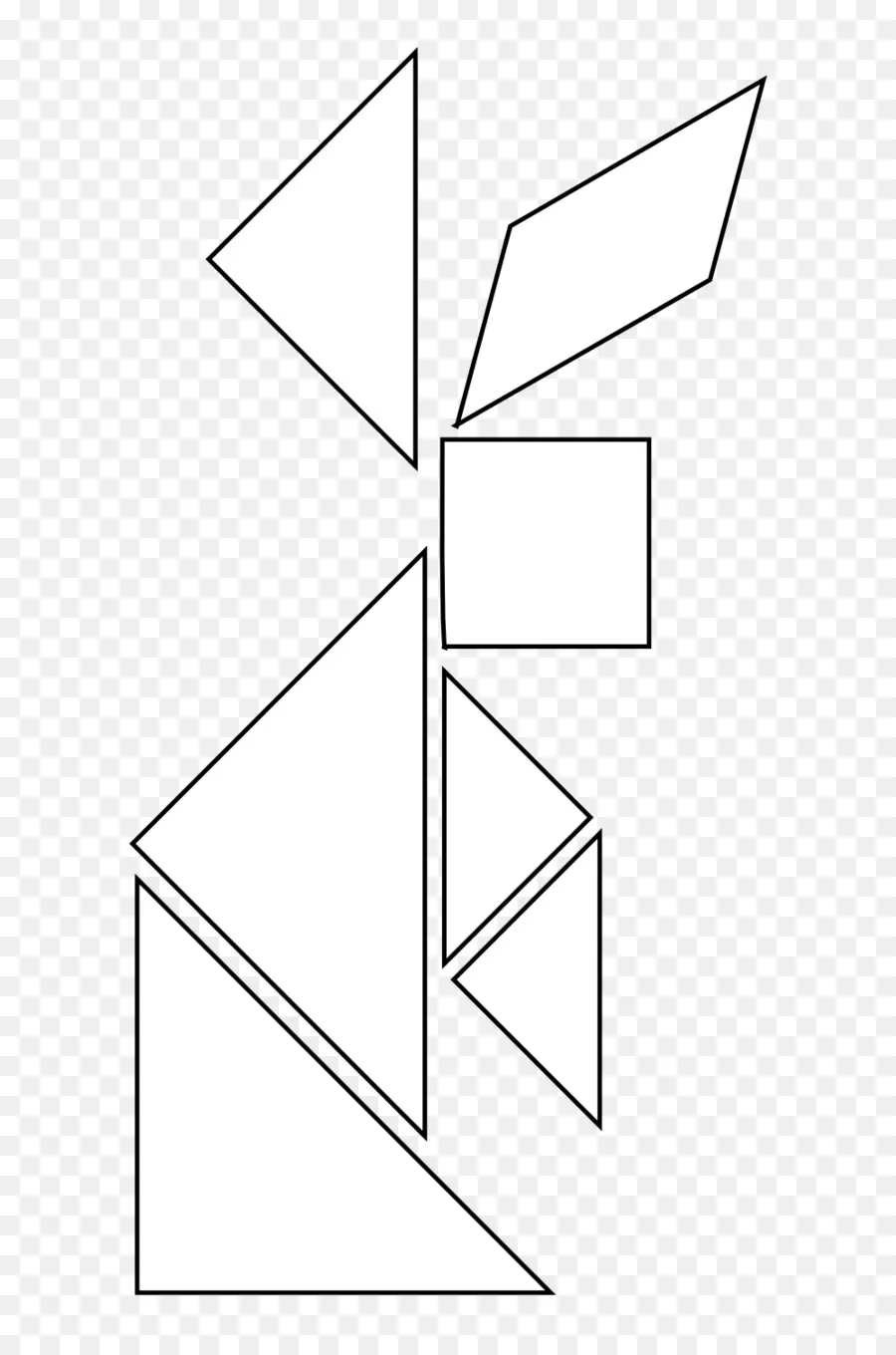 Tangram Tavşanı，Tangram PNG