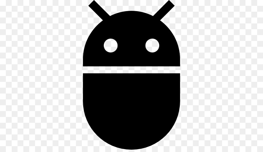 Android Logosu，Siyah PNG