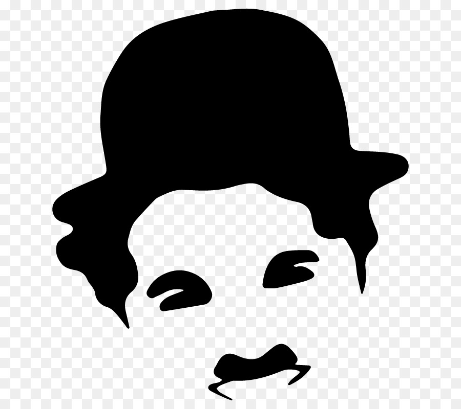 Charlie Chaplin Silüeti，İkonik PNG