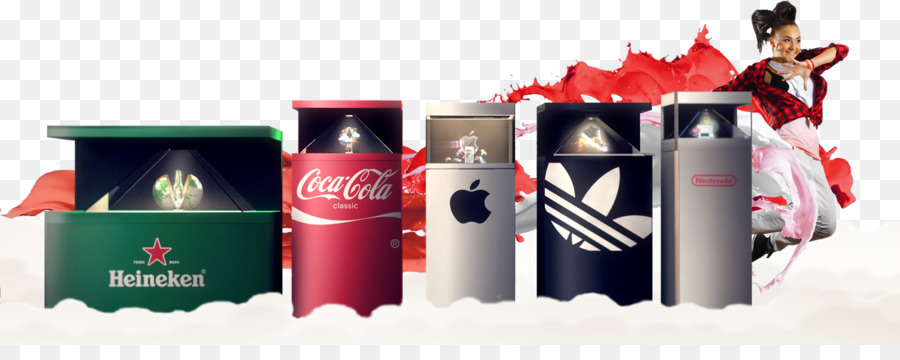 Cocacola，Holografik Ekran PNG