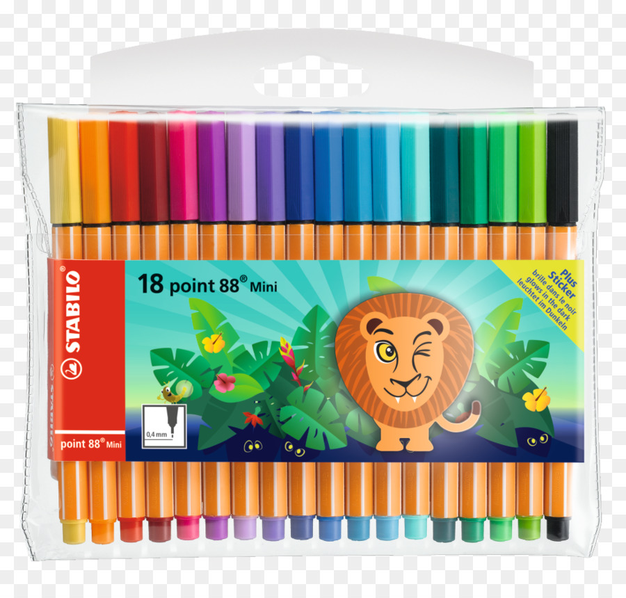 Schwan Stabİlo Schwanhäußer Gmbh Co Kg，Fineliner Stabilo Noktası 88 Mini 12fp PNG