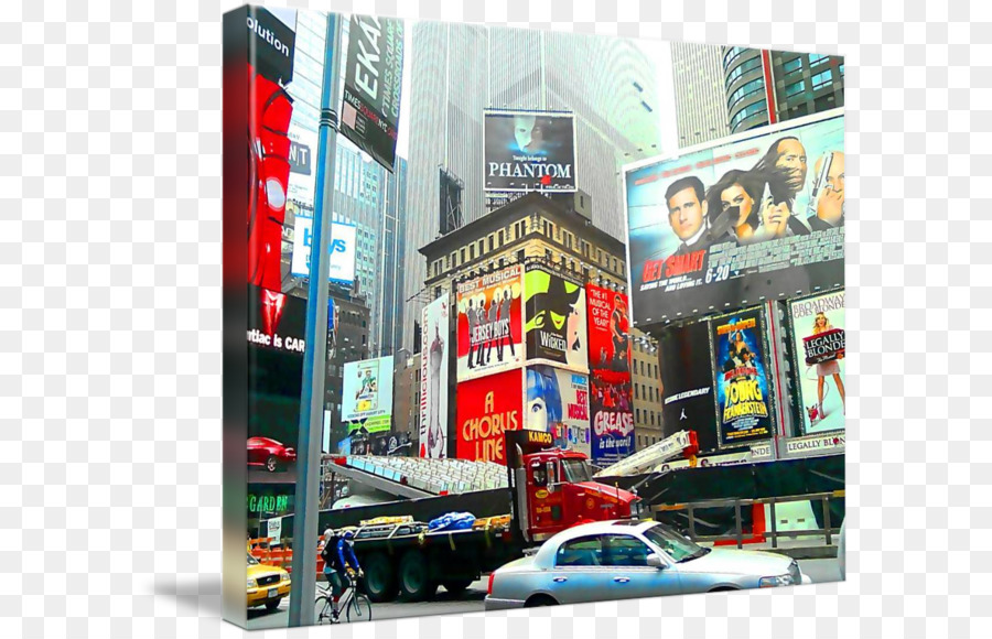 Times Square，Ekran Reklam PNG