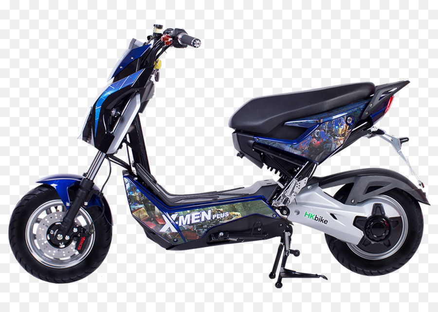 Elektrikli Scooter，Mavi PNG