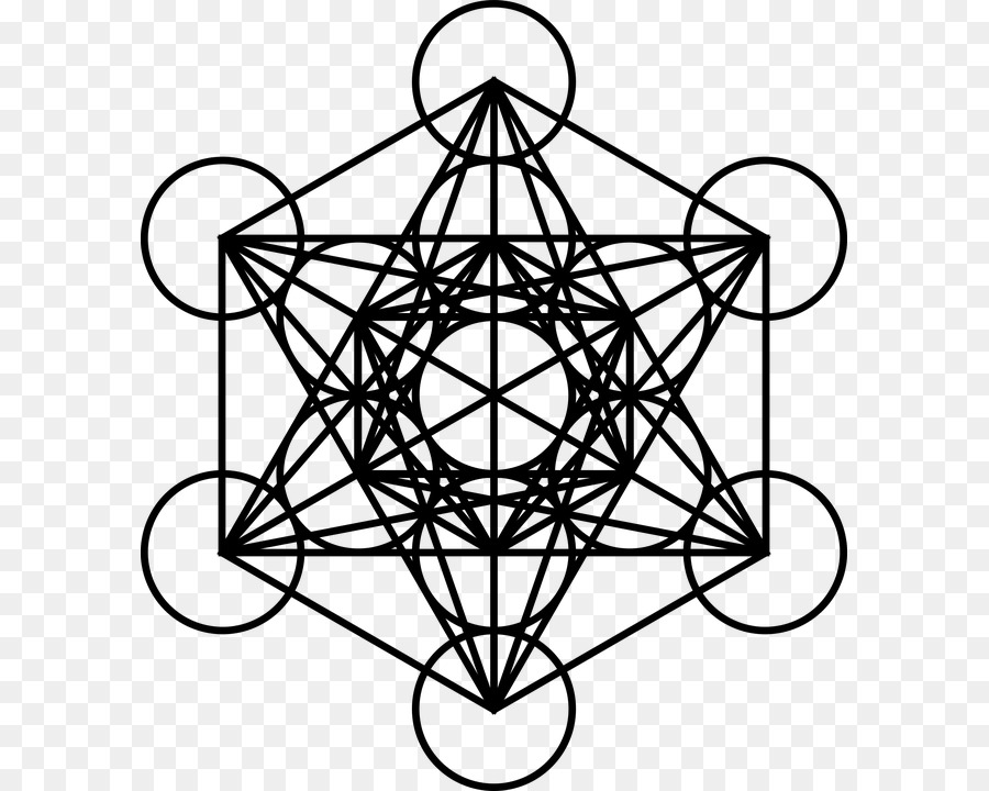 Metatron'un Küpü, kesişen daireler ızgara Kutsal geometri - Metatron