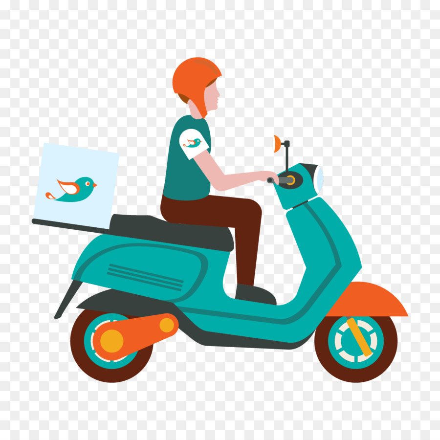 Pizza Teslimatı，Scooter PNG