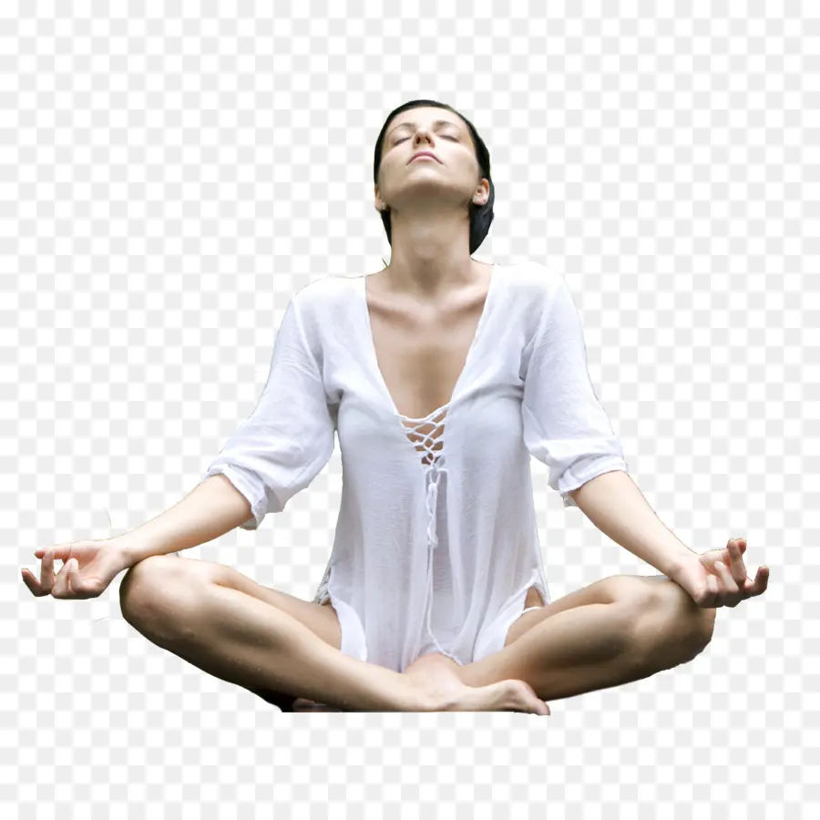 Meditasyon Yapan Kadın，Yoga PNG