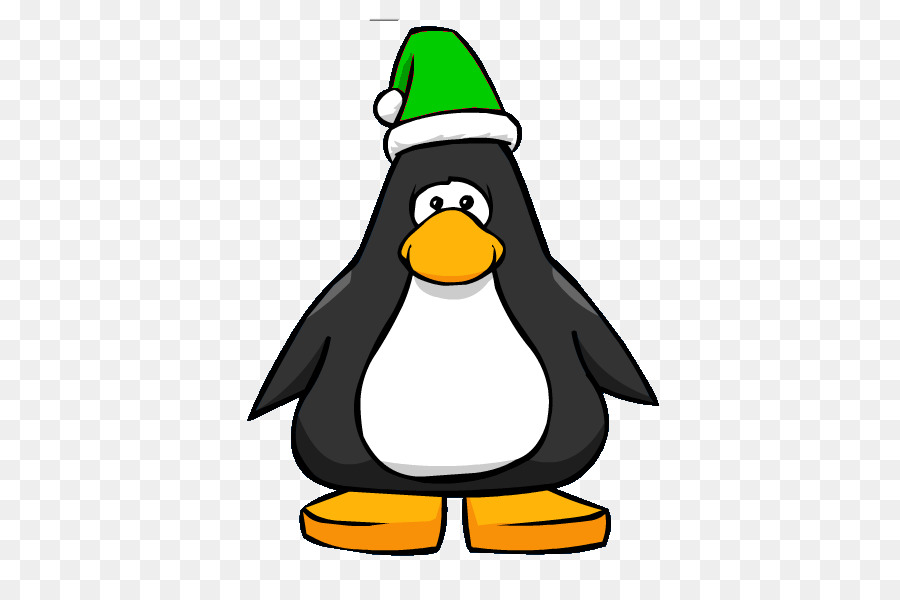 Penguen，Noel Baba şapkası PNG