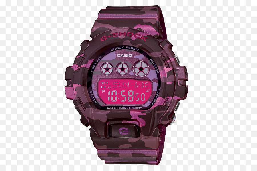 Pembe Kamuflaj Saat，Casio PNG