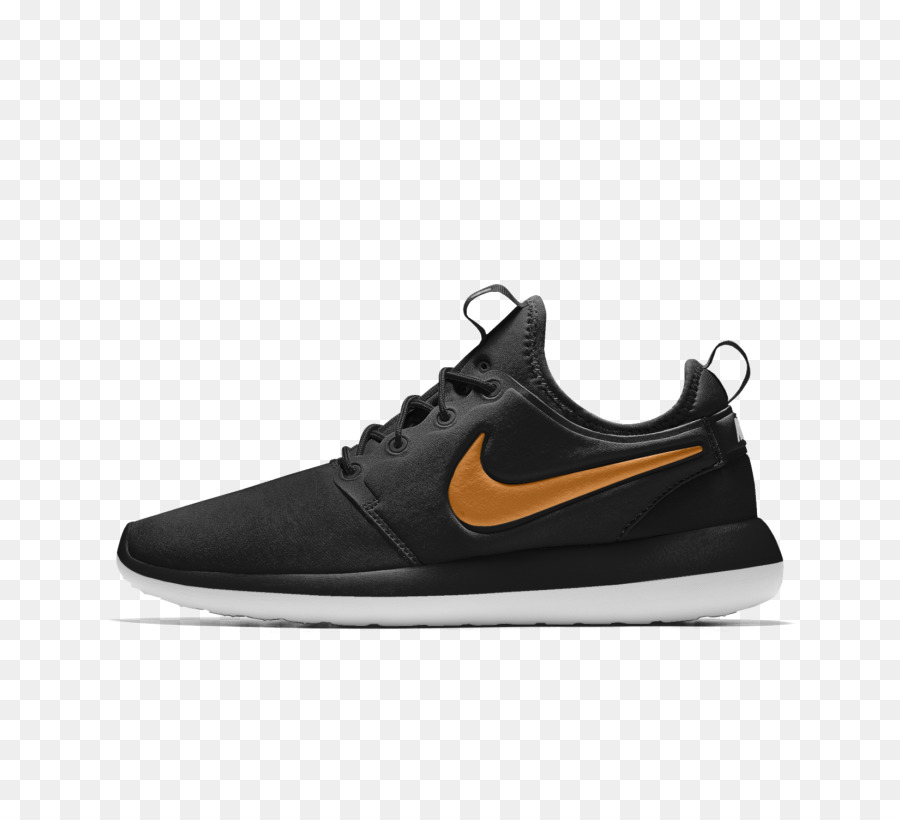 Siyah Spor Ayakkabı，Beyaz Swoosh PNG