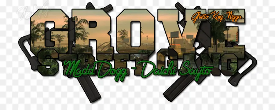 Grove Street Gang Logosu，Silahlar PNG