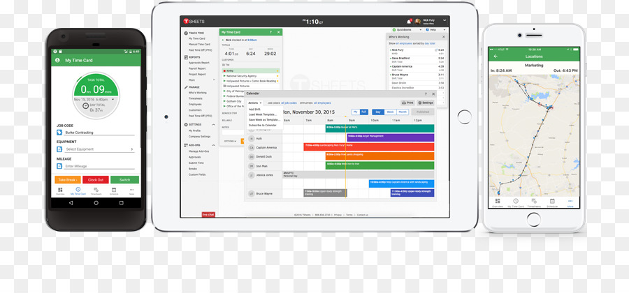 Tsheets，Timetracking Yazılım PNG