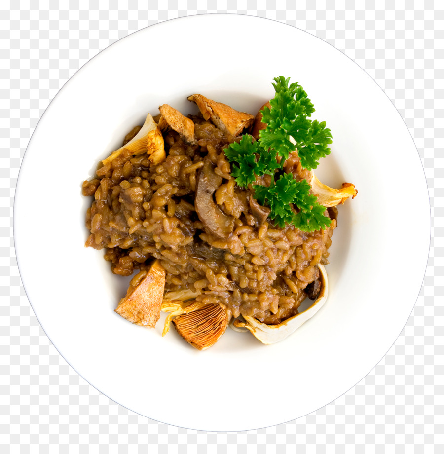 Mantarlı Risotto，Plaka PNG