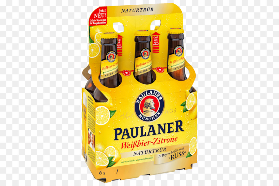 Paulaner Weißbier Zitrone Paketi，Bira PNG