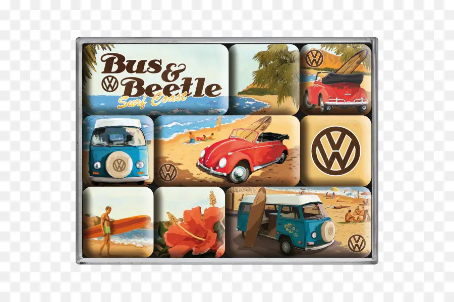 Vw Otobüs Ve Beetle，Sörf PNG