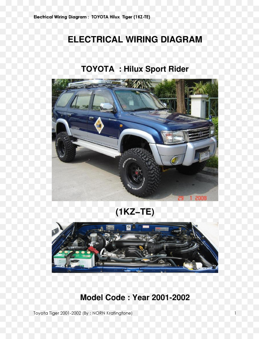 Toyota Hilux，Bağlantı şeması PNG