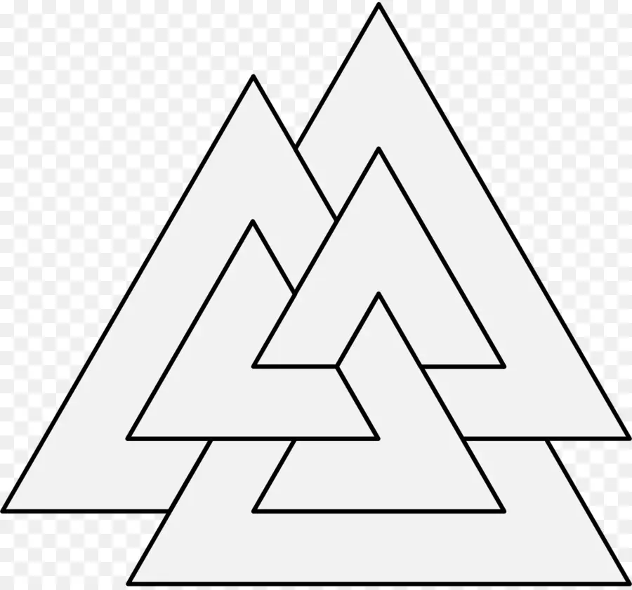 Valknut Sembolü，Üçgenler PNG