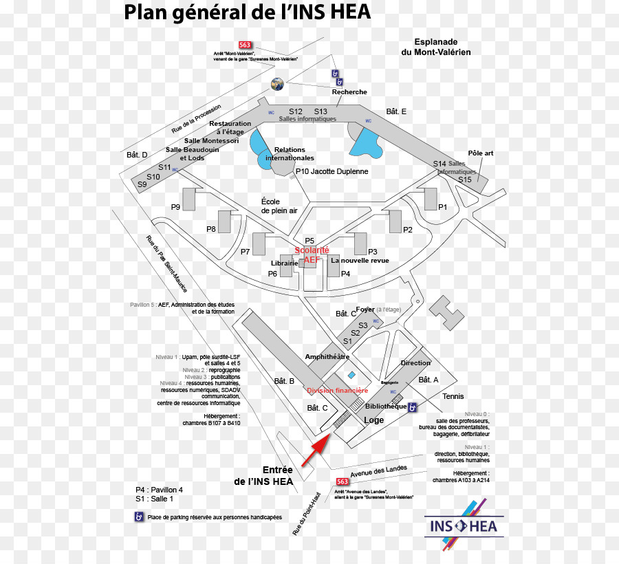 Kampüs Haritası，Ins Hea PNG