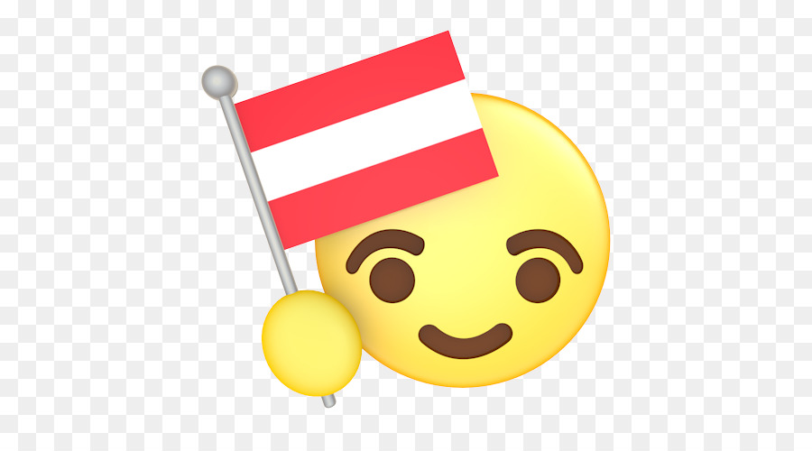 Bayraklı Emoji，Gülen Yüz PNG