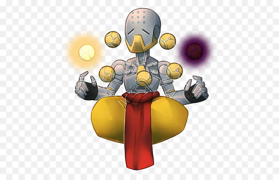 Meditasyon Robotu，Yüzer PNG