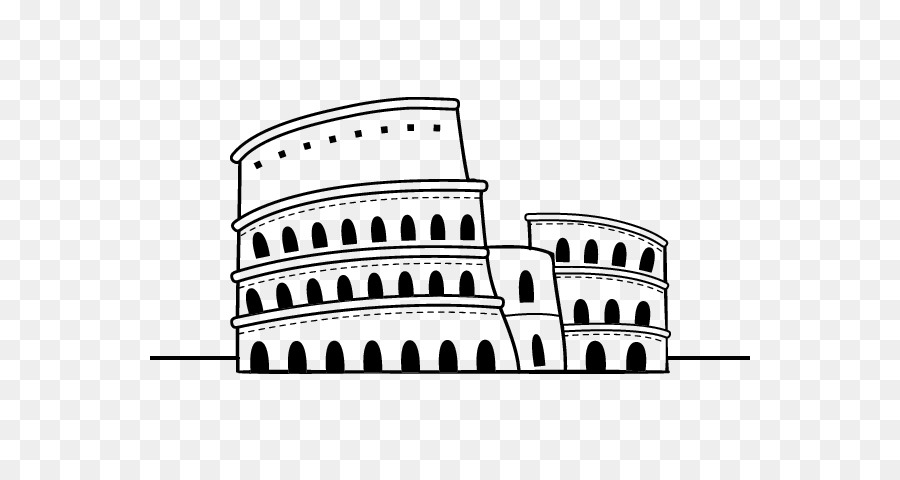 Antik Roma Kolezyum Boyama Kitabi Cizim Colosseum Seffaf Png Goruntusu