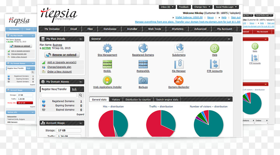 Web Hosting Kontrol Paneli，Sanal özel Sunucu PNG