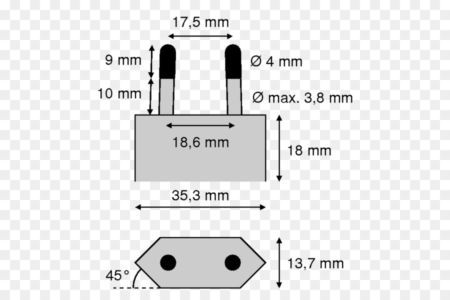 Ac Güç Fiş Ve Prizler，Europlug PNG