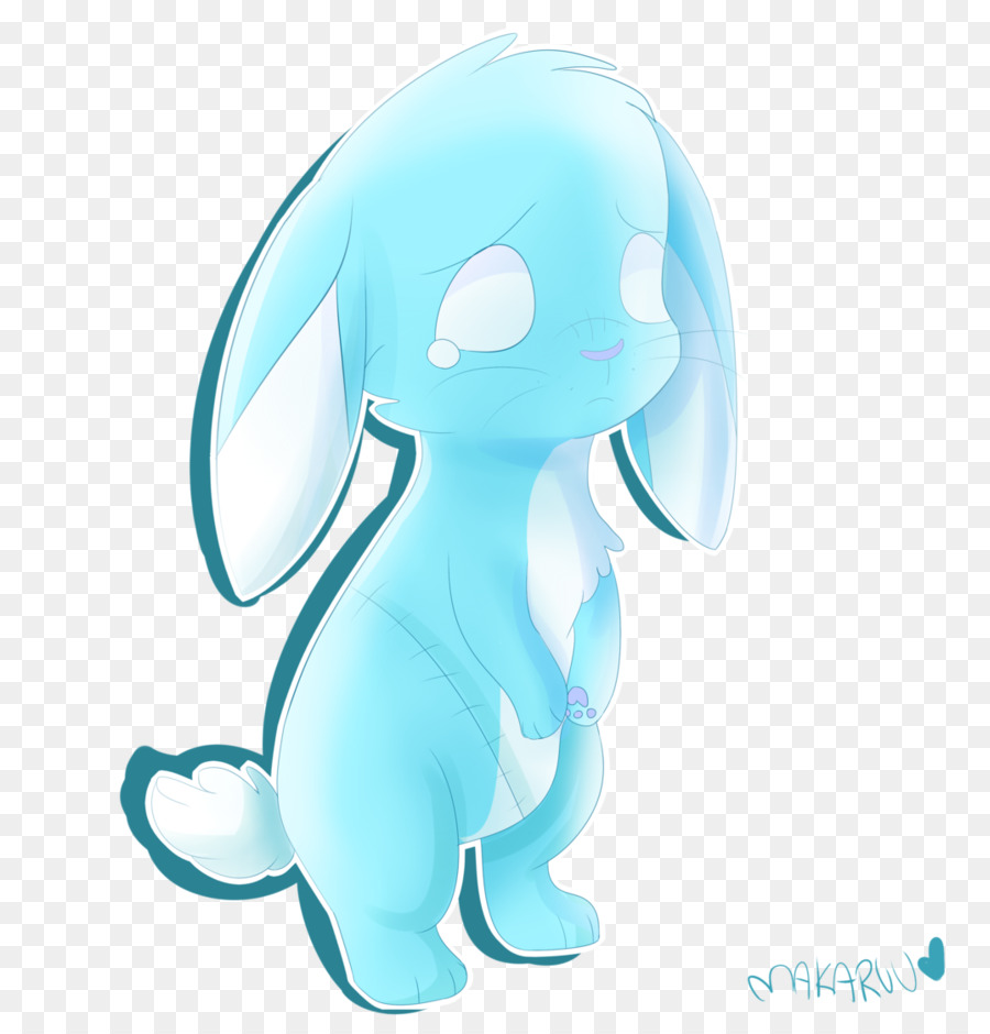Tavşan，Mavi PNG