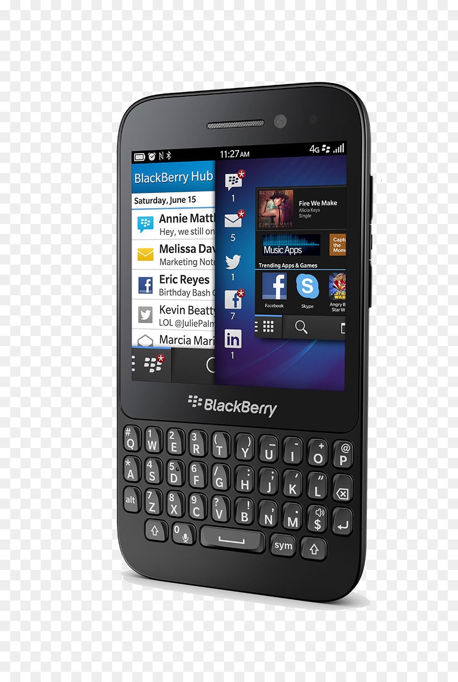 Blackberry Q5，Böğürtlen Z10 PNG