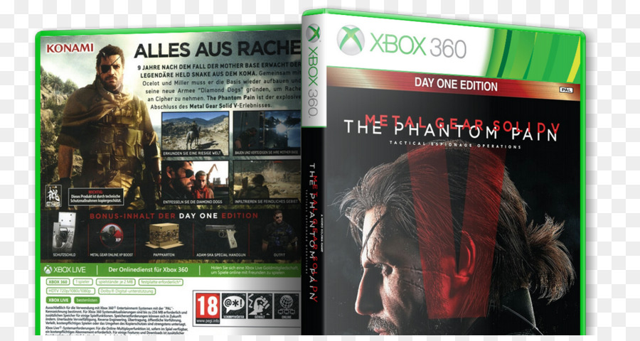 Xbox 360，Metal Gear Solid V Phantom Pain PNG