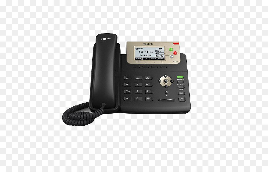 Voip Telefon，Yealink Sipt23g PNG