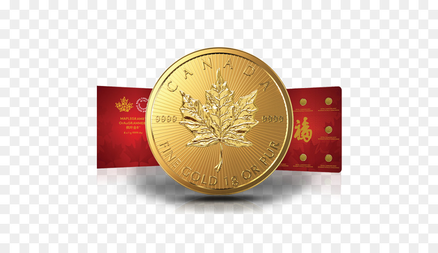 Kanada Altın Maple Leaf，Para PNG