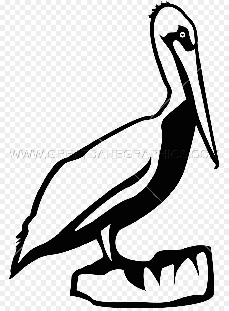 Pelikan，Baskılı Tshirt PNG