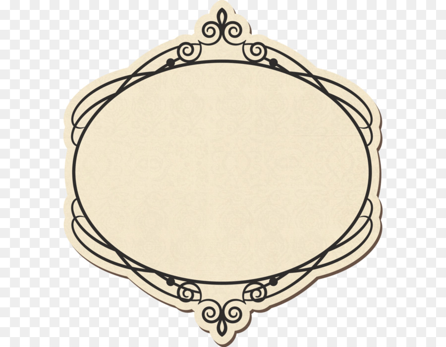 Dekoratif Çerçeve，Oval PNG