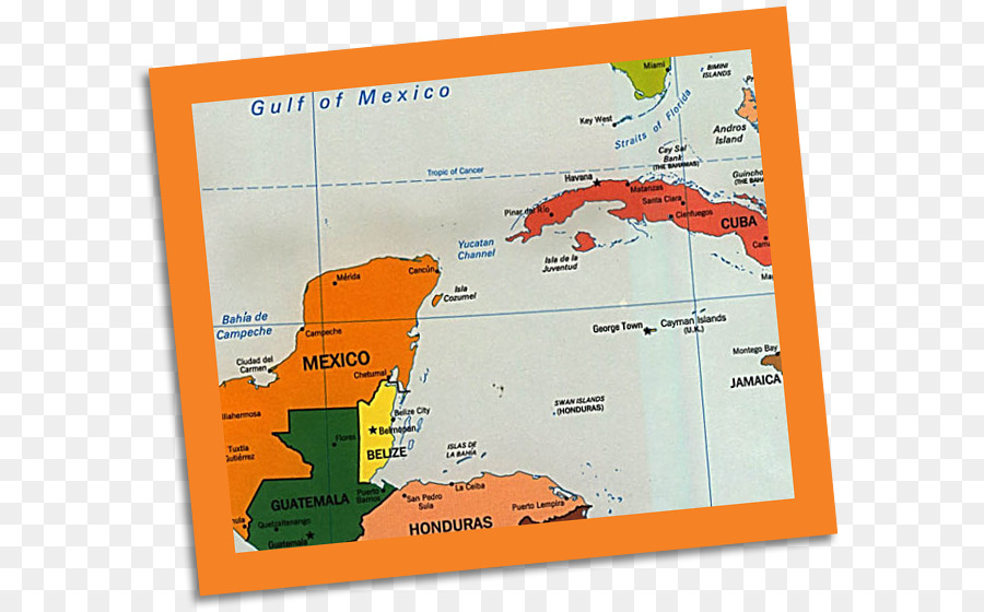 Orta Amerika，Harita PNG