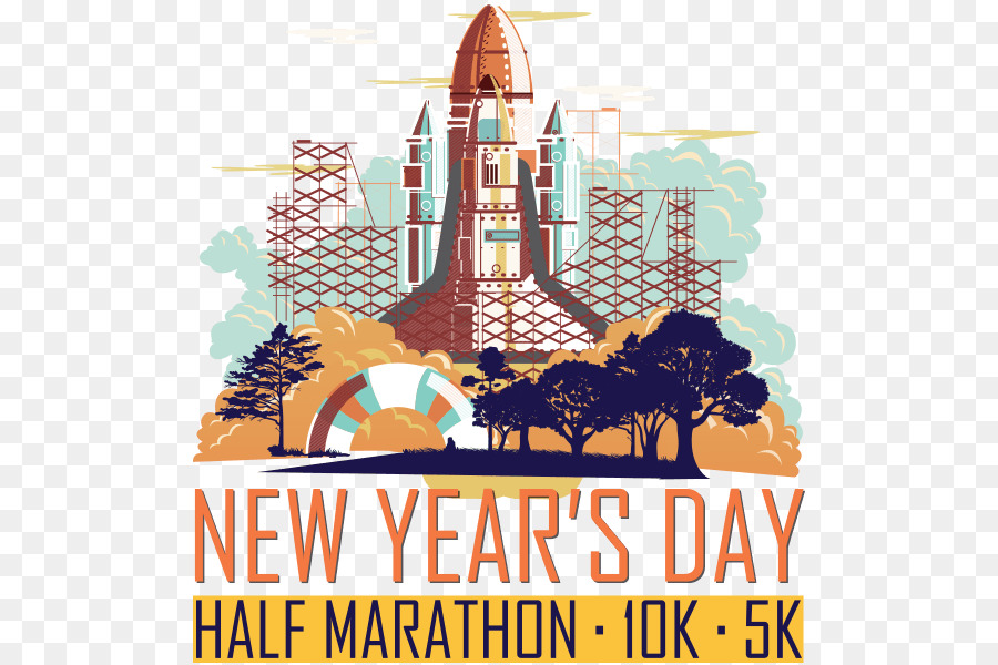 Pişkin Yeni Yılın Ilk Günü Yarı Maraton，2 Yıllık 5k Walkrun PNG