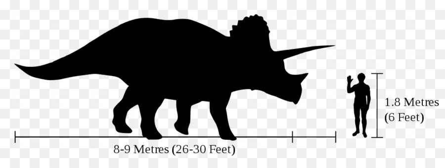 Triceratops Silueti，Dinozor PNG