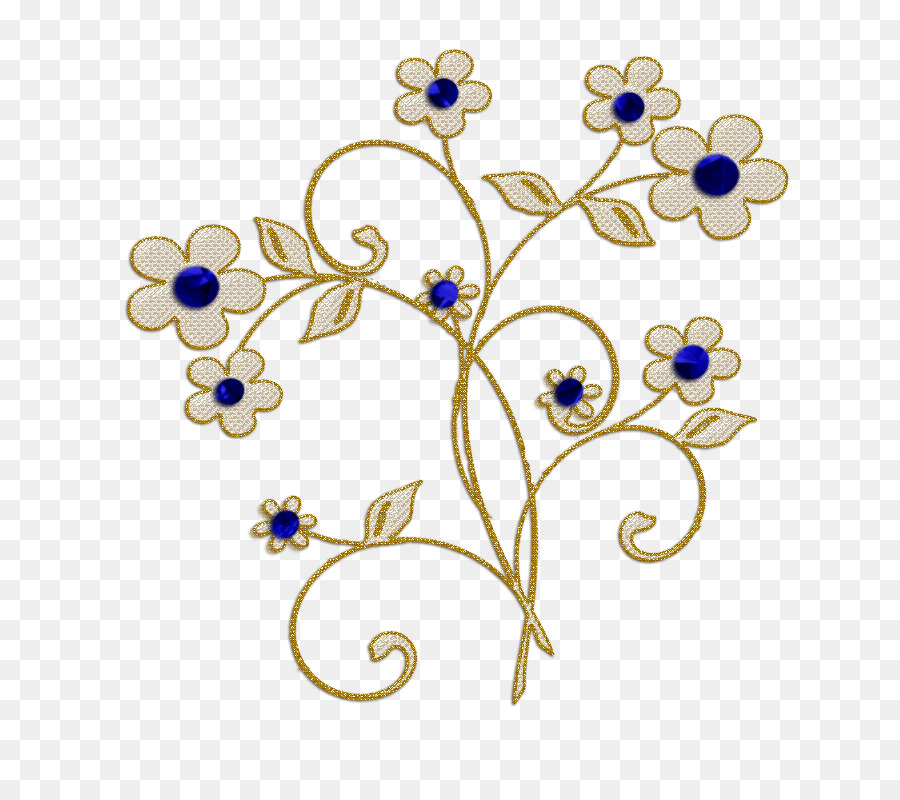 Kobalt Mavisi，Kesme çiçekler PNG