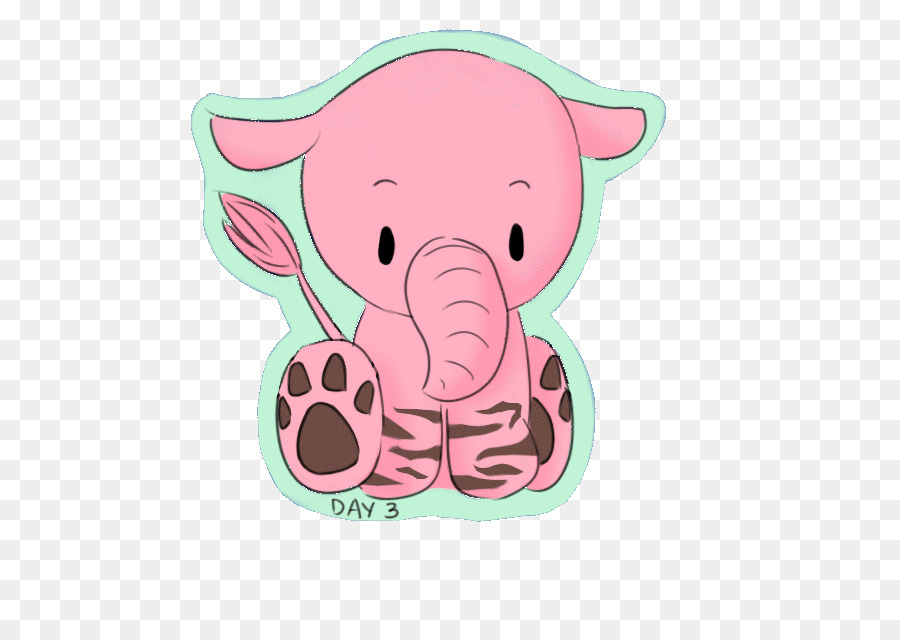 Pembe Fil，Sevimli PNG