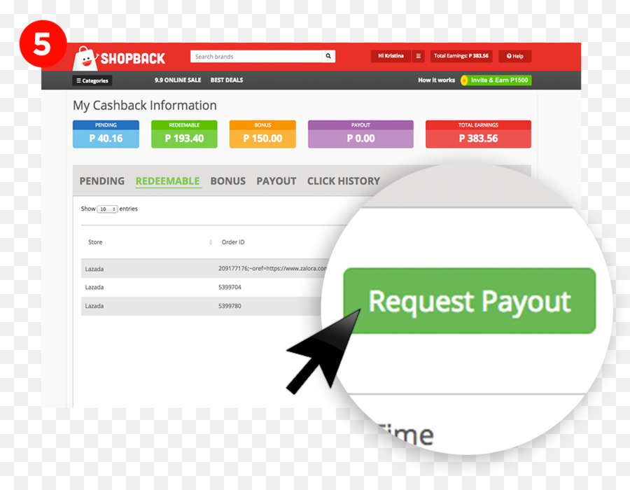 Shopback，İndirimler Ve ödenekleri PNG