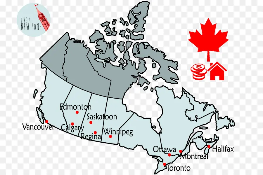 Kanada Iller Ve Bölgeler，Kanada PNG