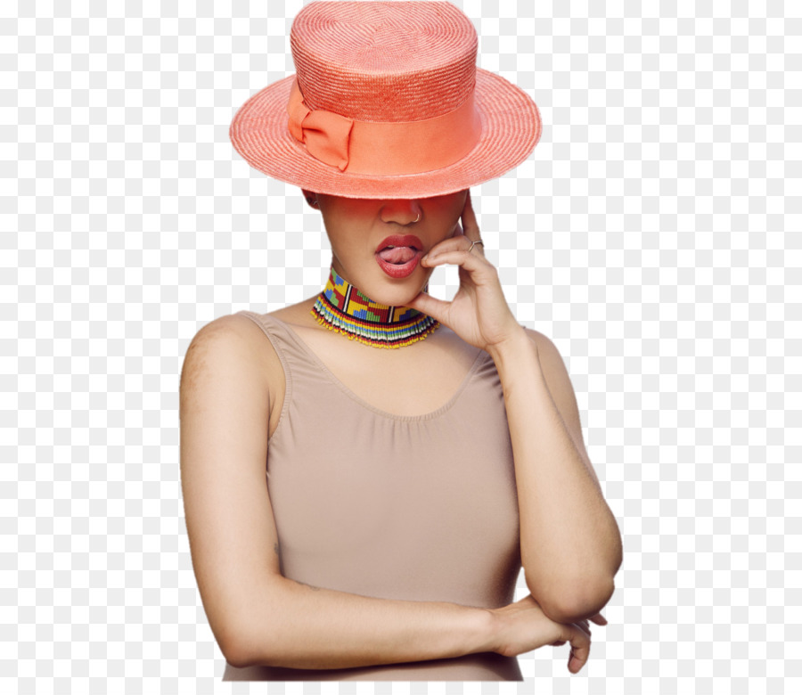 Kadın，Güneş şapkası PNG