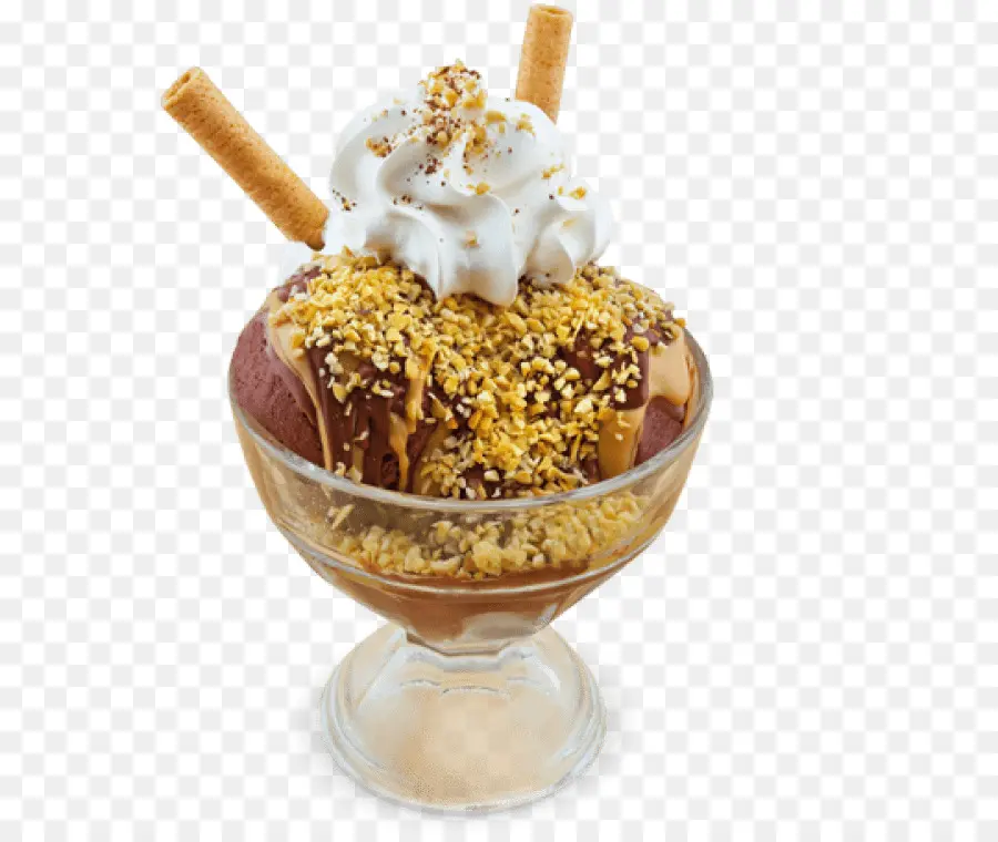 Dondurma Sundae，Krem Şanti PNG